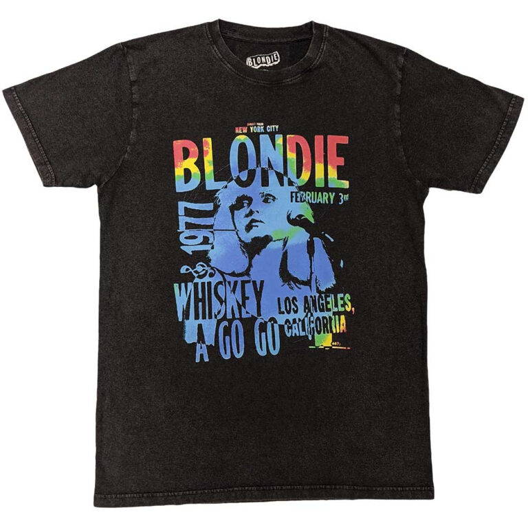 Blondie Whiskey A Go Go Black T-Shirt