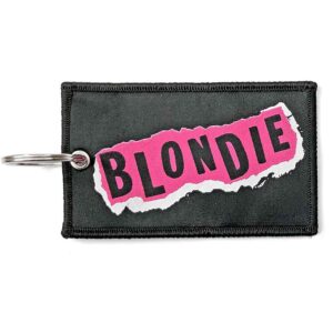 Blondie Patch Punk Logo Double Sided Keychain