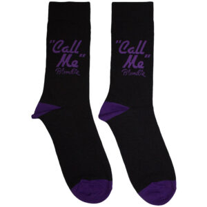 Blondie Unisex Call Me Black UK Size 6 - 11 Ankle Socks