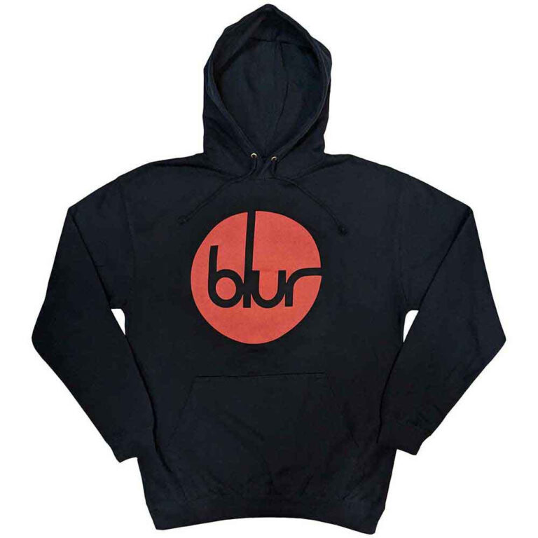 Blur Circle Logo Navy Blue Pullover Hoodie