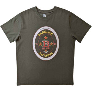 Blur Parklife Beermat Green T-Shirt