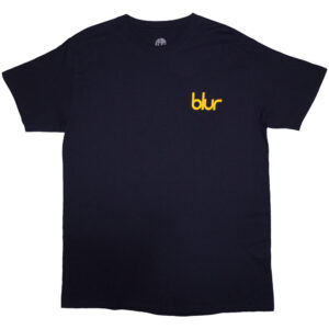 Blur Parklife Back Navy Blue Back Print Only T-Shirt