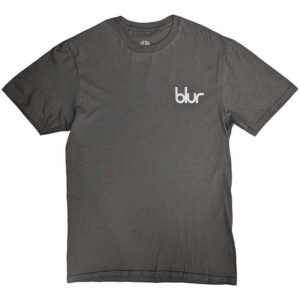 Blur Pocket Blur / Parklife Charcoal Grey Back Print T-Shirt