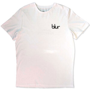 Blur Pocket Blur / Parklife White Back Print T-Shirt