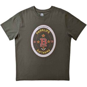 Blur Parklife Beermat Green T-Shirt