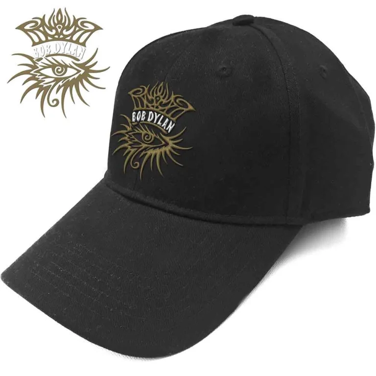 Bob Dylan Eye Icon Black Baseball Cap