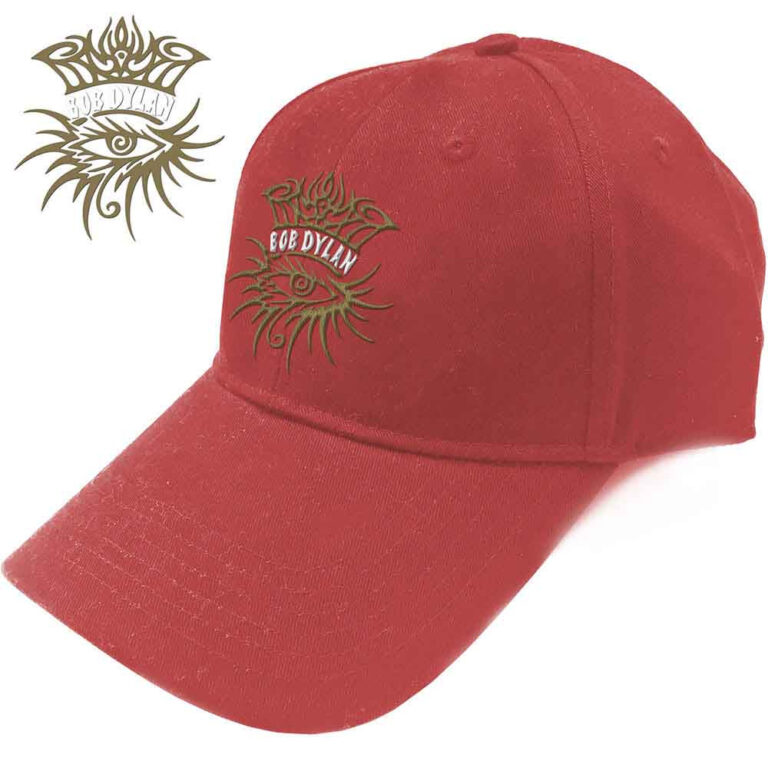 Bob Dylan Eye Icon Red Baseball Cap