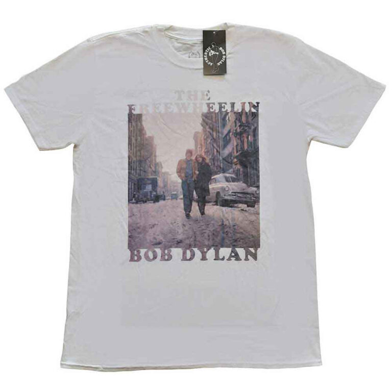 Bob Dylan The Freewheelin’ White T-Shirt