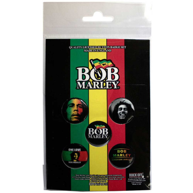 Bob Marley One Love Badge Pack