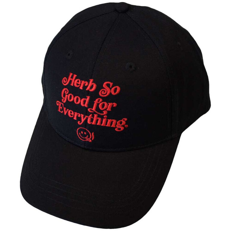 Bob Marley Herb So Good Black Baseball Cap