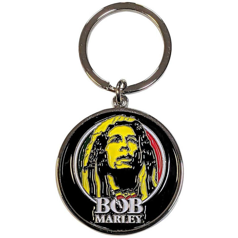 Bob Marley Logo Face Keychain