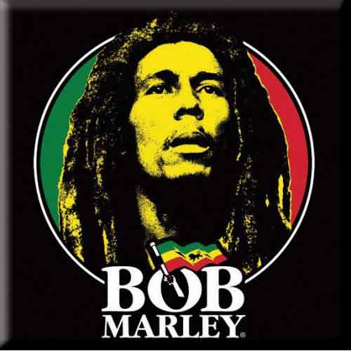 Bob Marley Logo Face Fridge Magnet