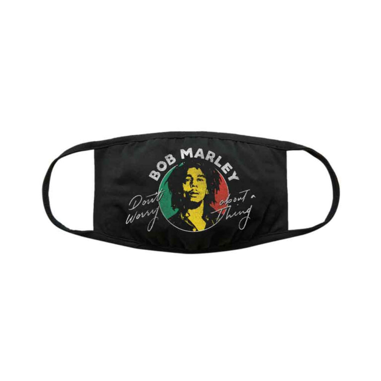 Bob Marley Don’t Worry Black Face Mask