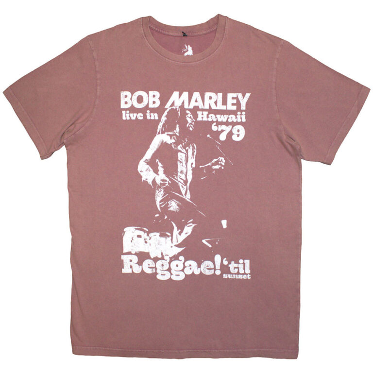Bob Marley Hawaii Kashmir Red T-Shirt