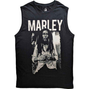 Bob Marley Marley B&W Black T-Shirt