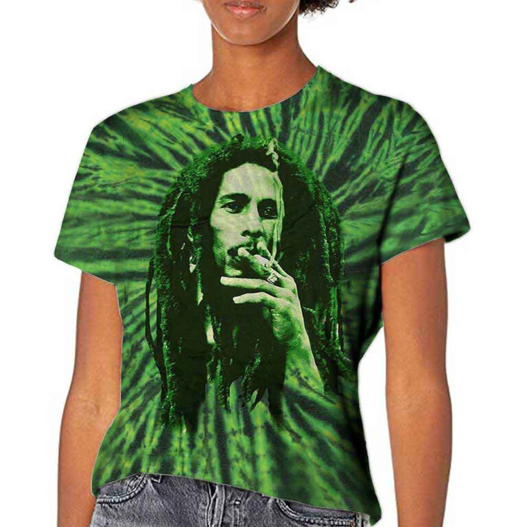 Bob Marley Smoke Green Wash Collection T-Shirt