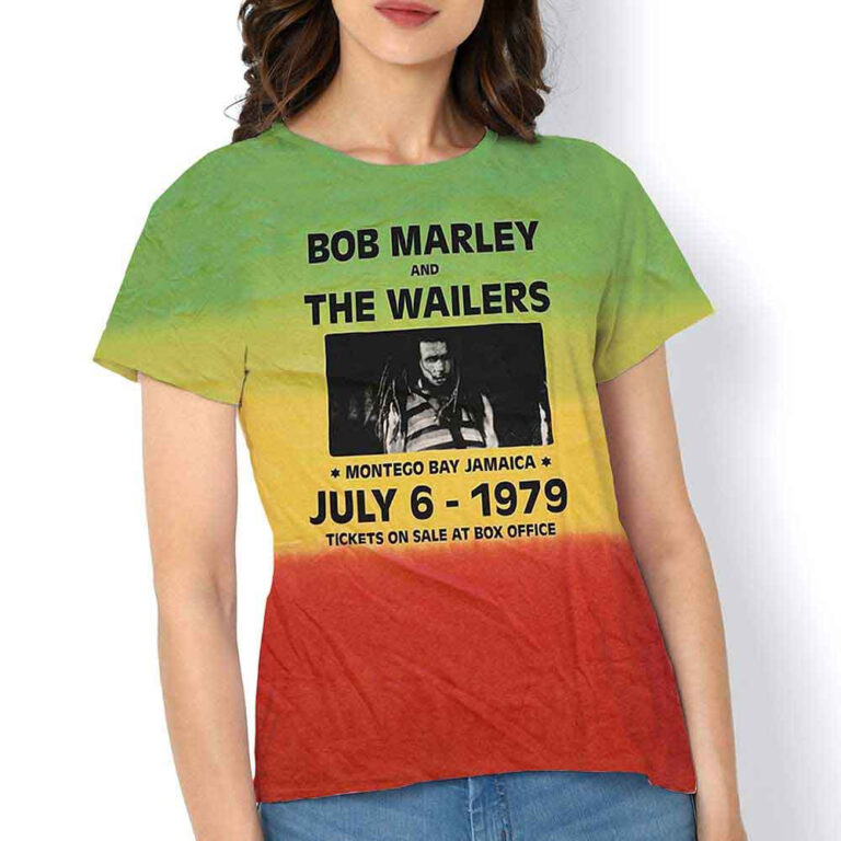 Bob Marley Montego Bay Green Wash Collection T-Shirt