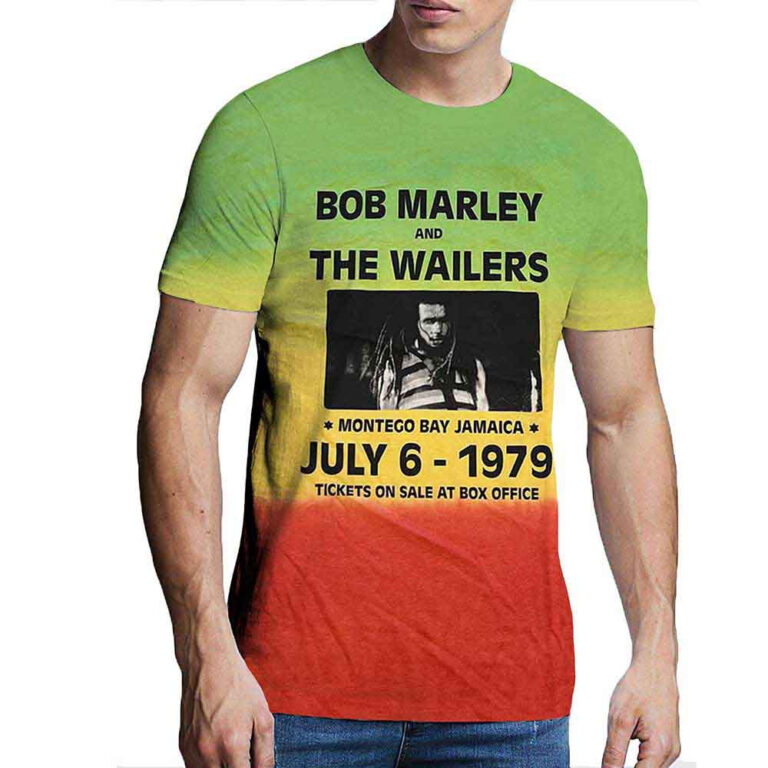 Bob Marley Montego Bay Green Wash Collection T-Shirt
