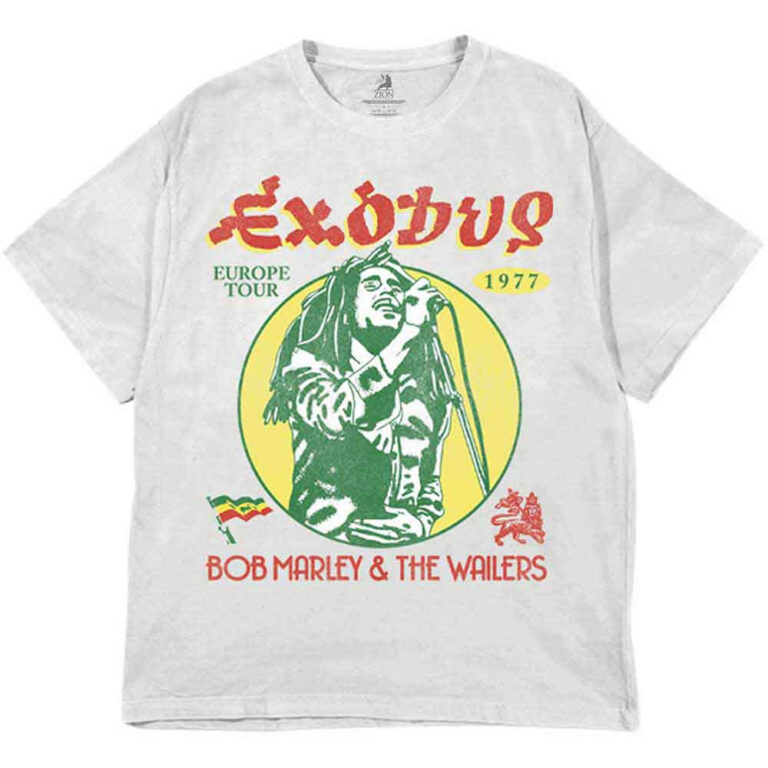Bob Marley 1977 Tour Grey Wash Collection T-Shirt