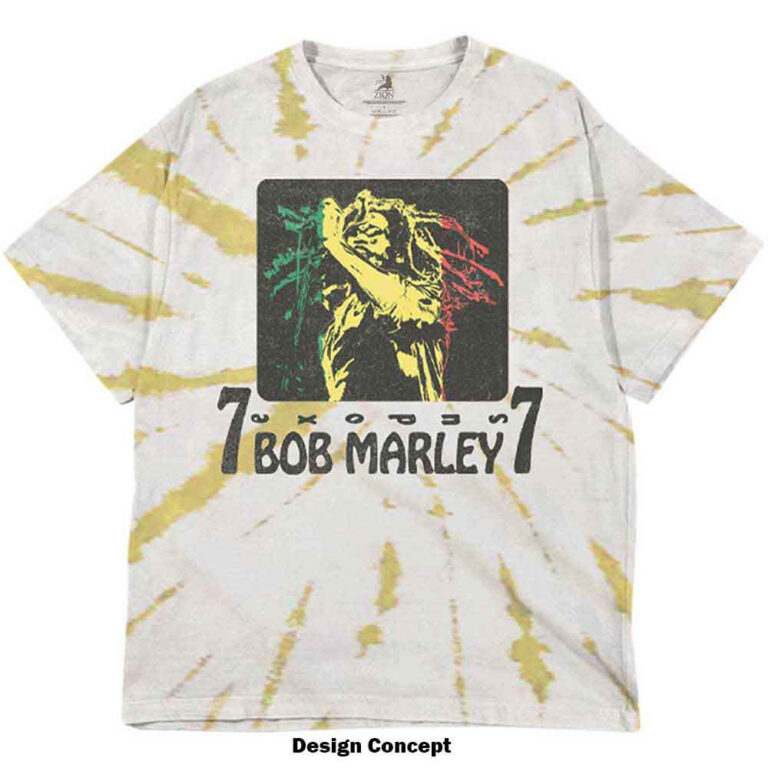 Bob Marley 77 White Wash Collection T-Shirt