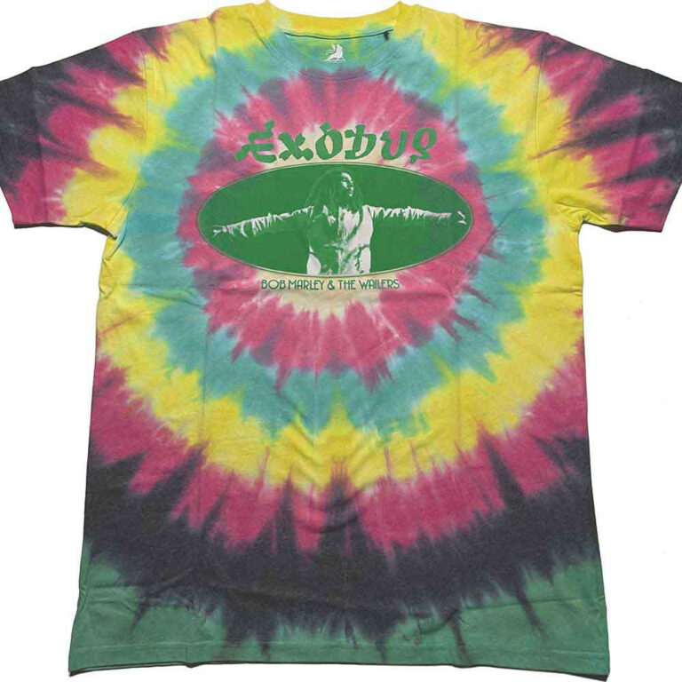Bob Marley Exodus Oval Multicolour Wash Collection T-Shirt