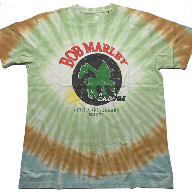 Bob Marley 45th Anniversary Green Wash Collection T-Shirt