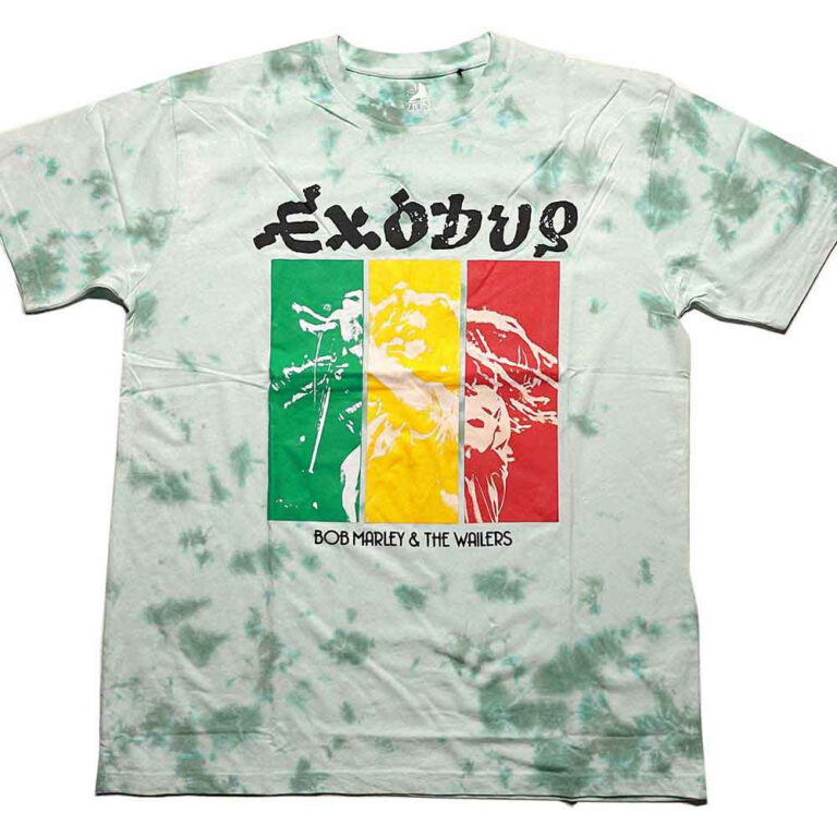 Bob Marley Rasta Colours Green Wash Collection T-Shirt
