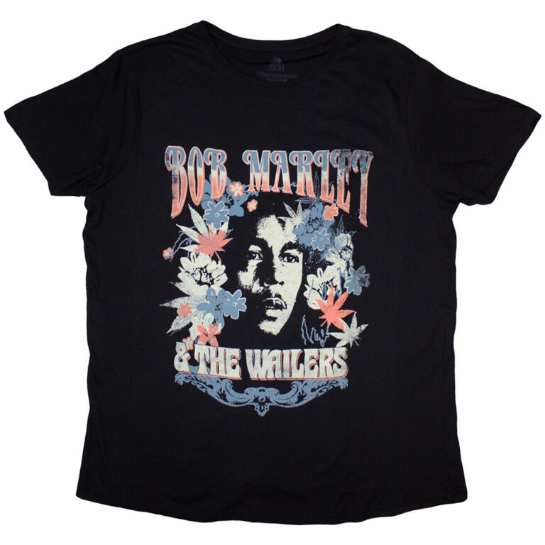 Bob Marley & The Wailers Black Ladies T-Shirt