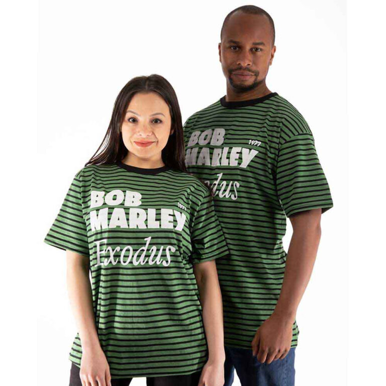 Bob Marley Exodus Black & Green Wash Collection T-Shirt