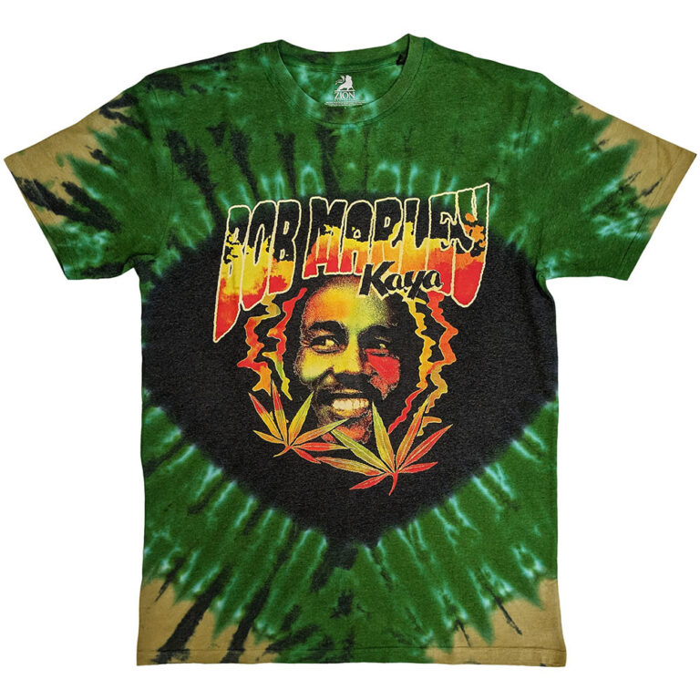 Bob Marley Kaya Smoke Green Wash Collection T-Shirt
