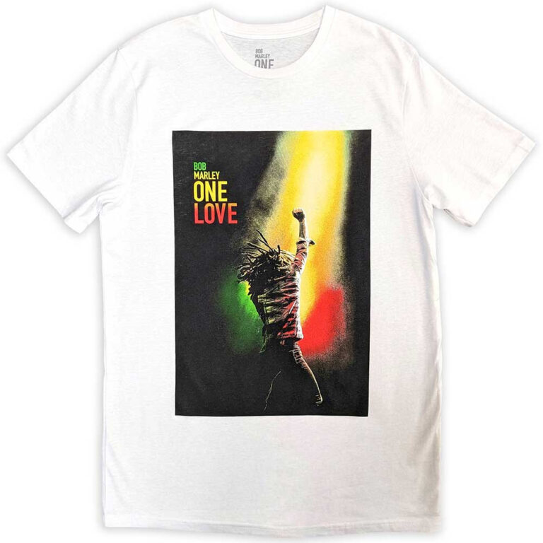 Bob Marley One Love Movie Poster White T-Shirt