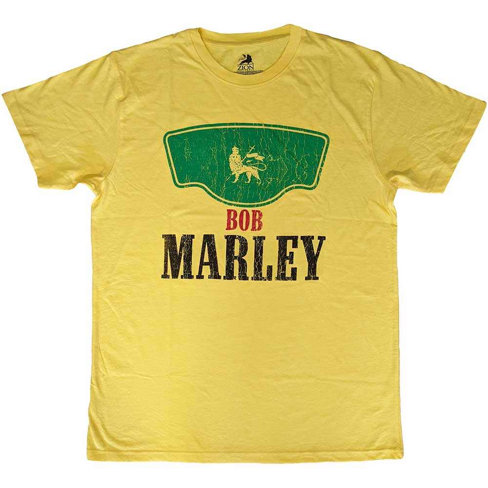 Bob Marley Vintage Green Label Yellow T-Shirt