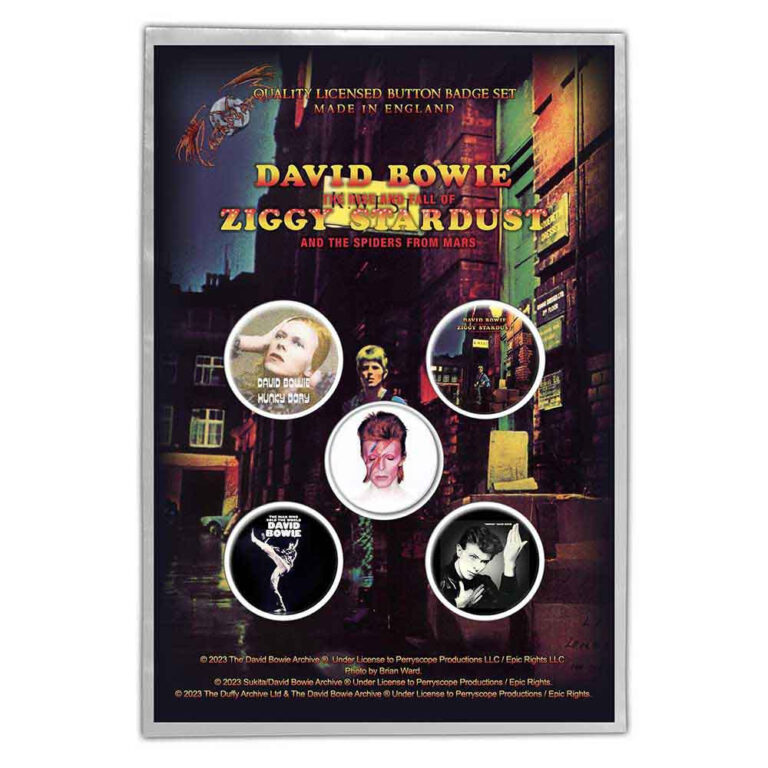 David Bowie Early Albums Badge Pack