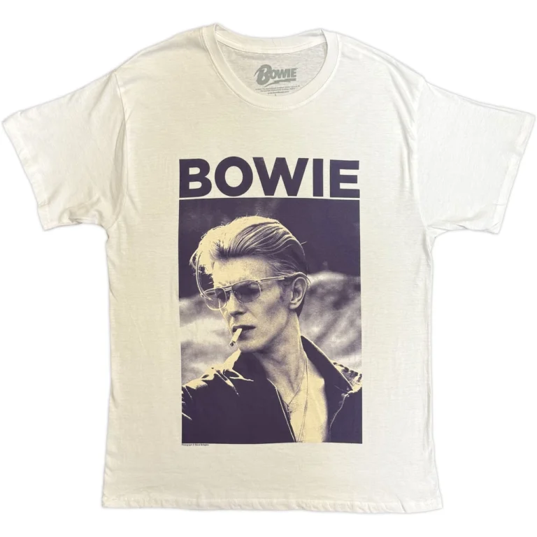 David Bowie Smoking White T-Shirt