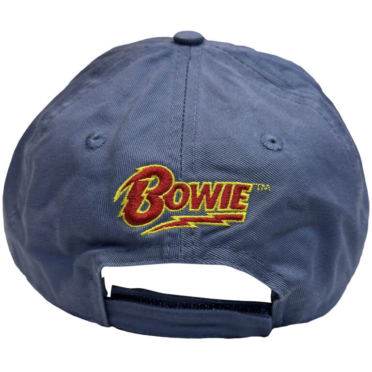 David Bowie Flash Logo Denim Blue Baseball Cap