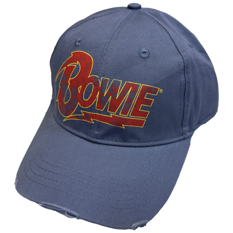 David Bowie Flash Logo Denim Blue Baseball Cap