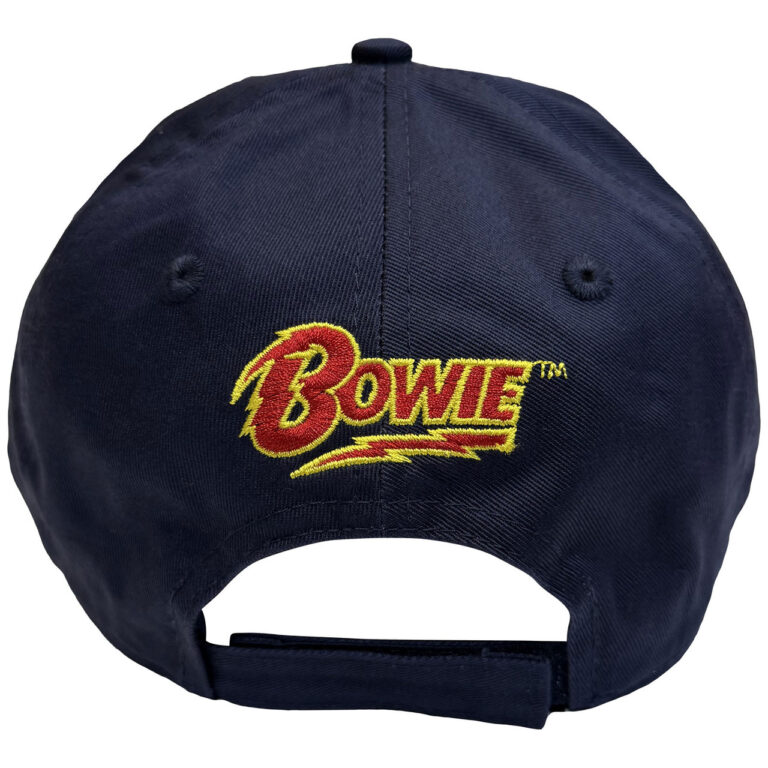 David Bowie Flash Logo Navy Blue Baseball Cap