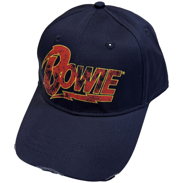 David Bowie Flash Logo Navy Blue Baseball Cap