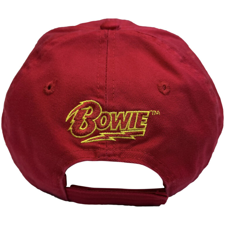 David Bowie Flash Logo Red Baseball Cap