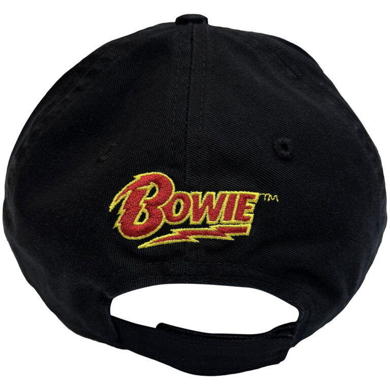 David Bowie Flash Logo Black Baseball Cap