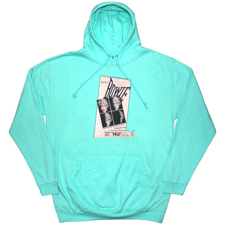 David Bowie Concert ’83 Green Pullover Hoodie