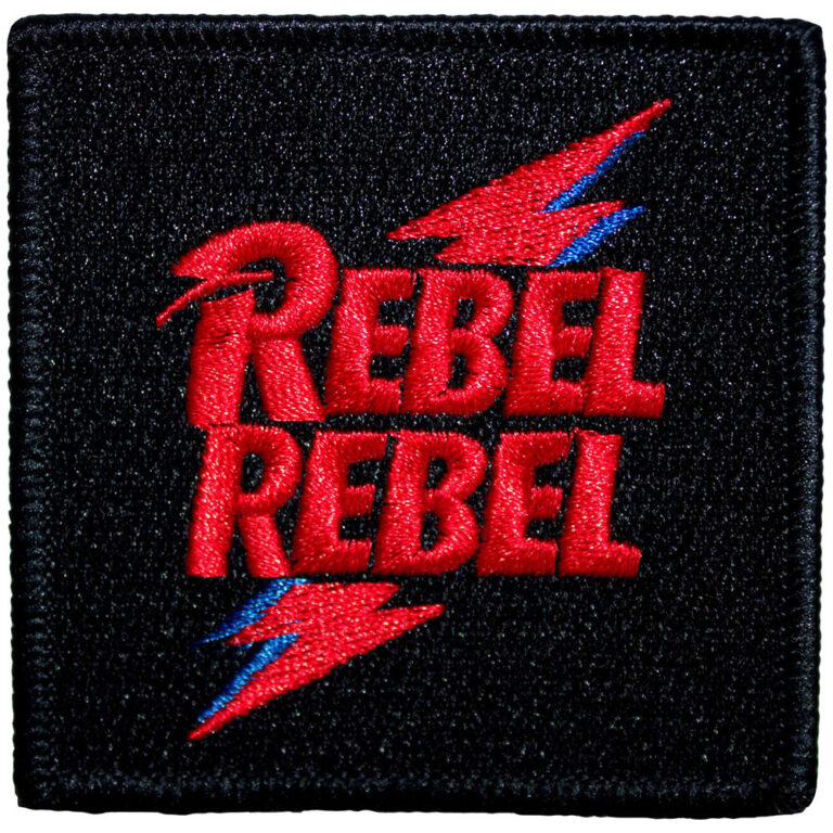 David Bowie Rebel Rebel Pink & Blue Patch