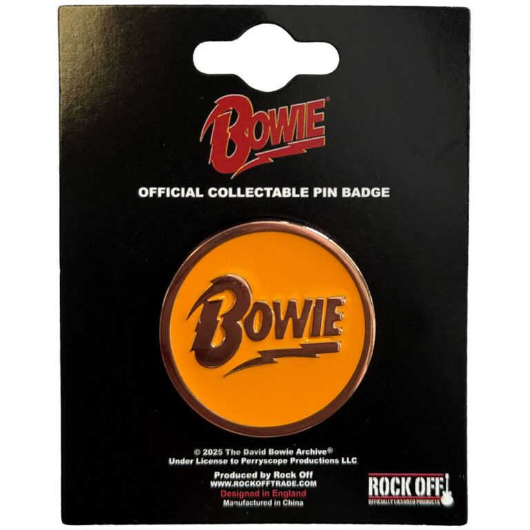 David Bowie Circle Logo Pin Badge