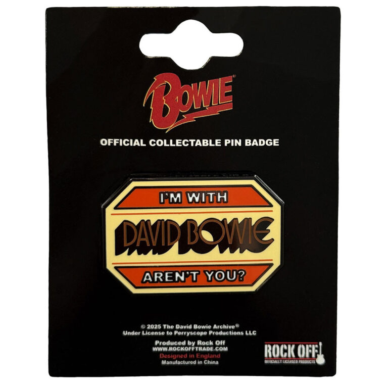 David Bowie I’m With… Pin Badge