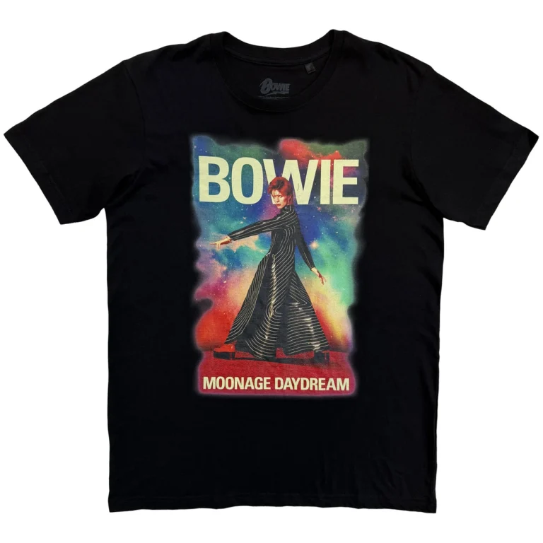 David Bowie Moonage 11 Fade Black T-Shirt