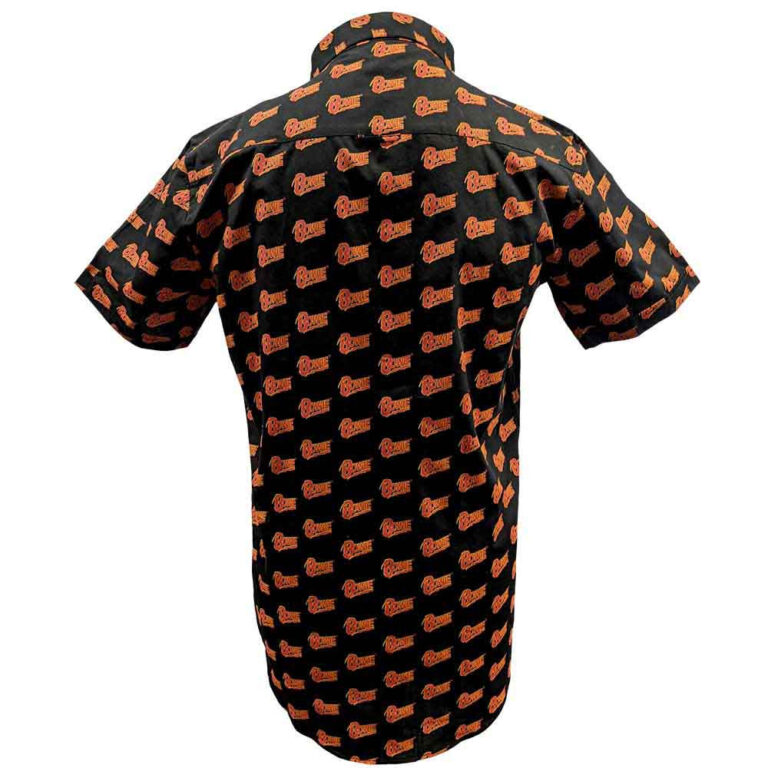 David Bowie Logo Pattern Black All Over Print T-Shirt