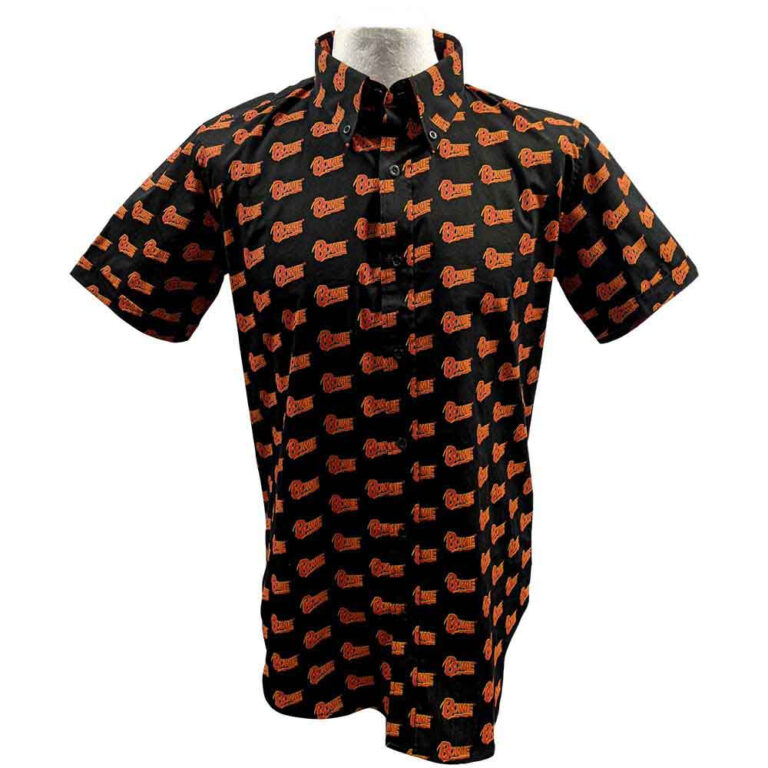 David Bowie Logo Pattern Black All Over Print T-Shirt