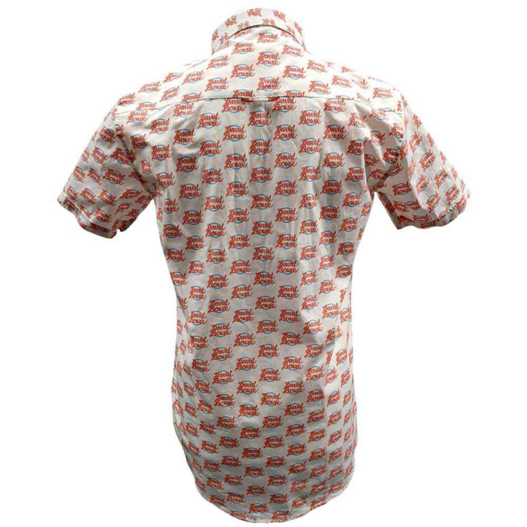 David Bowie World Tour Logo Pattern White All Over Print T-Shirt