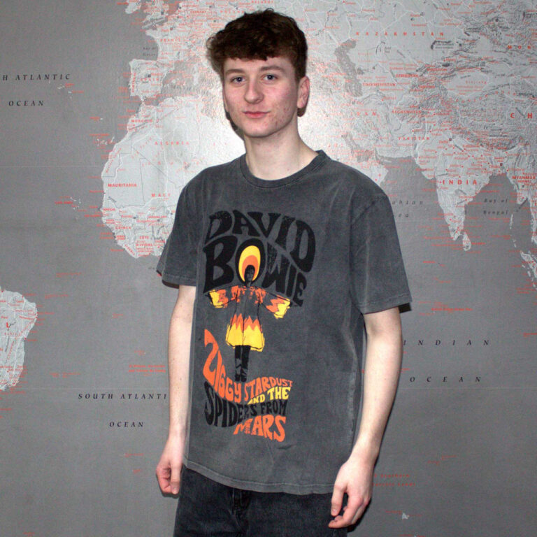David Bowie Ziggy Stardust Charcoal Grey T-Shirt