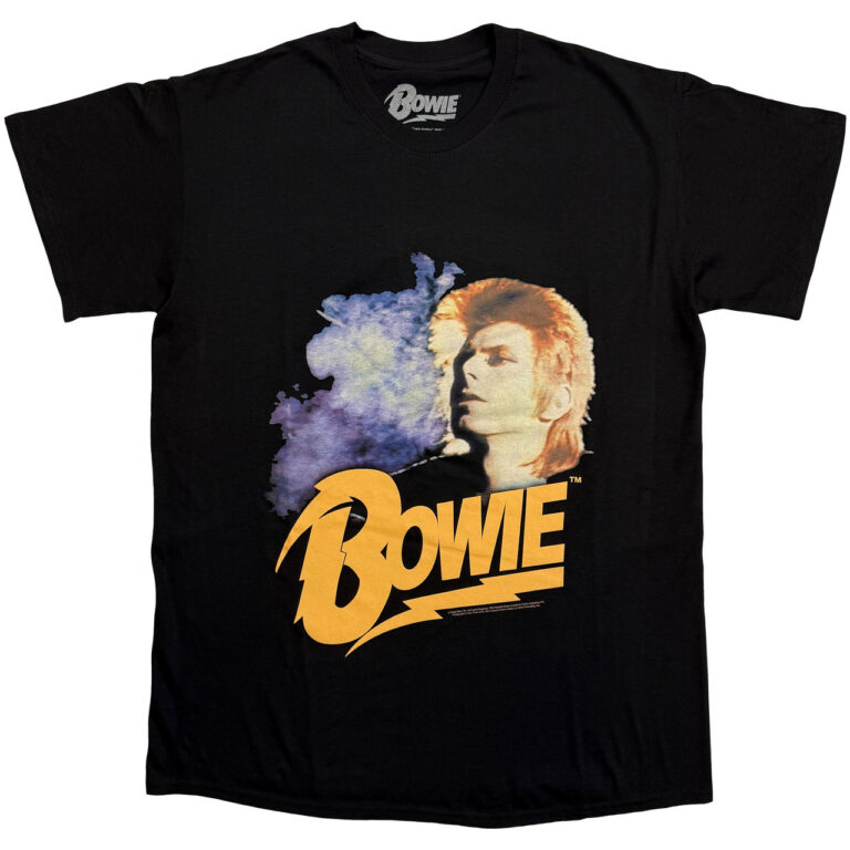 David Bowie Retro Bowie Black T-Shirt